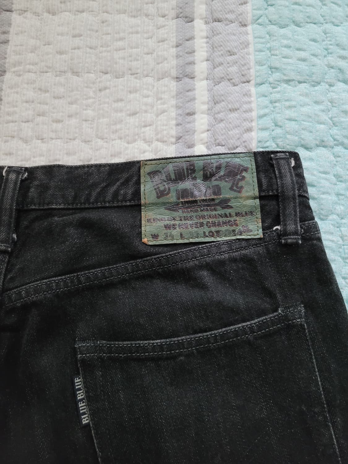 블루블루재팬 BlueBlueJapan 빈티지 블랙워싱진 34사이즈 상품이미지7