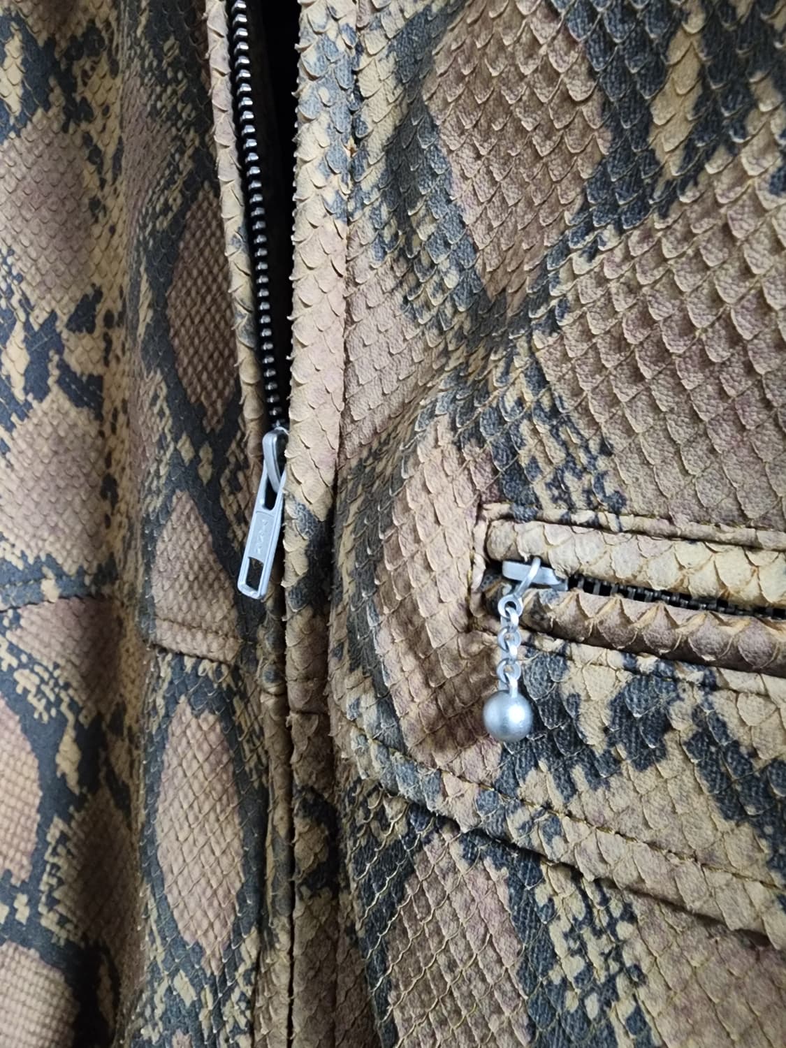 Stussy python club leather  jacket 상품이미지2