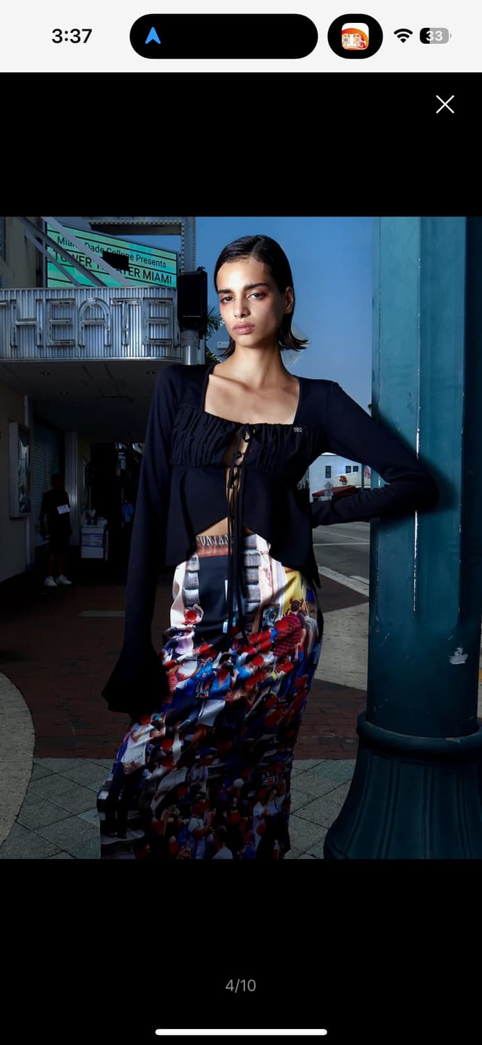 Kijun 기준 Shirring Tie Cardigan Black S 상품이미지4