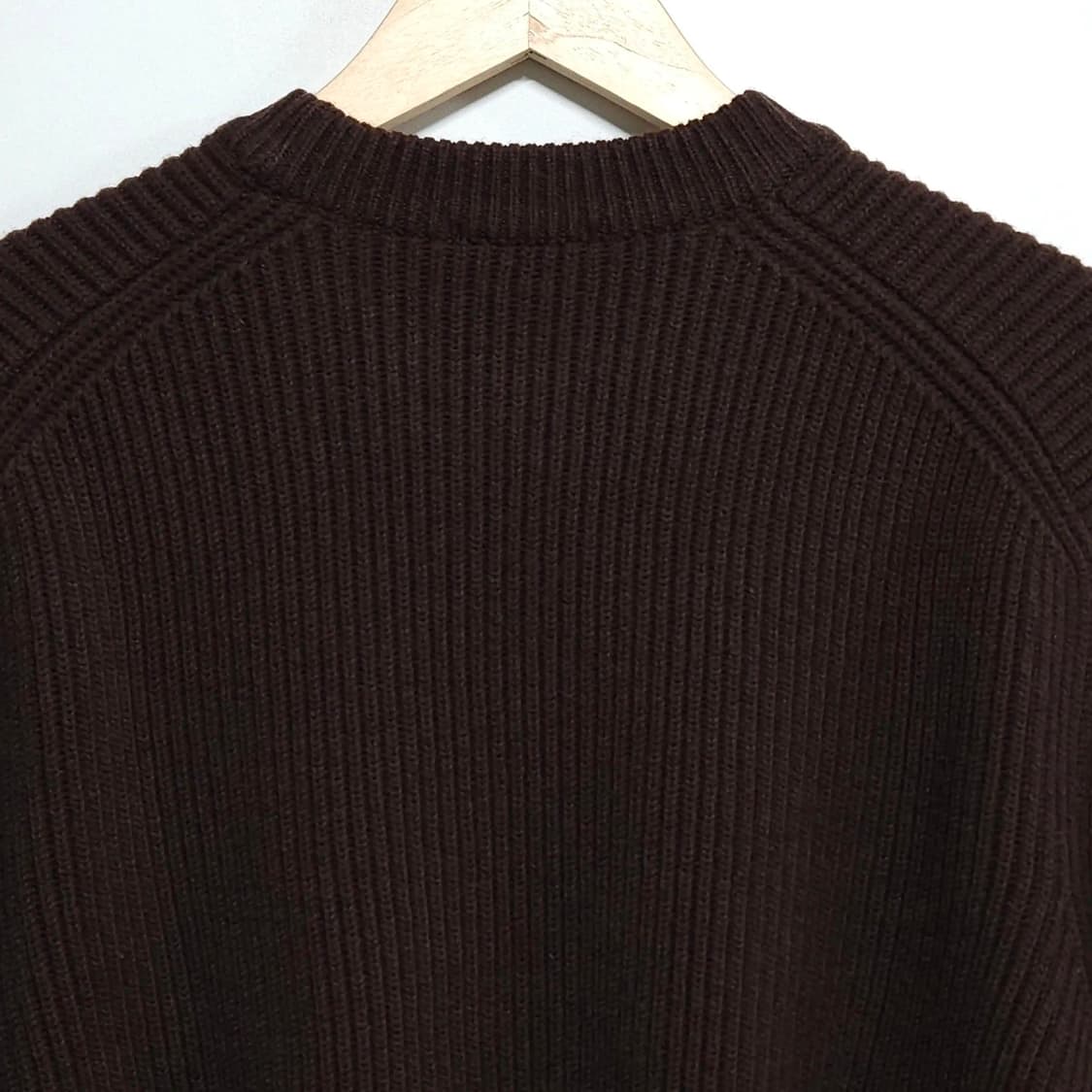 100)INTHERAW 인더로우 헤비울 니트 브라운 상품이미지3