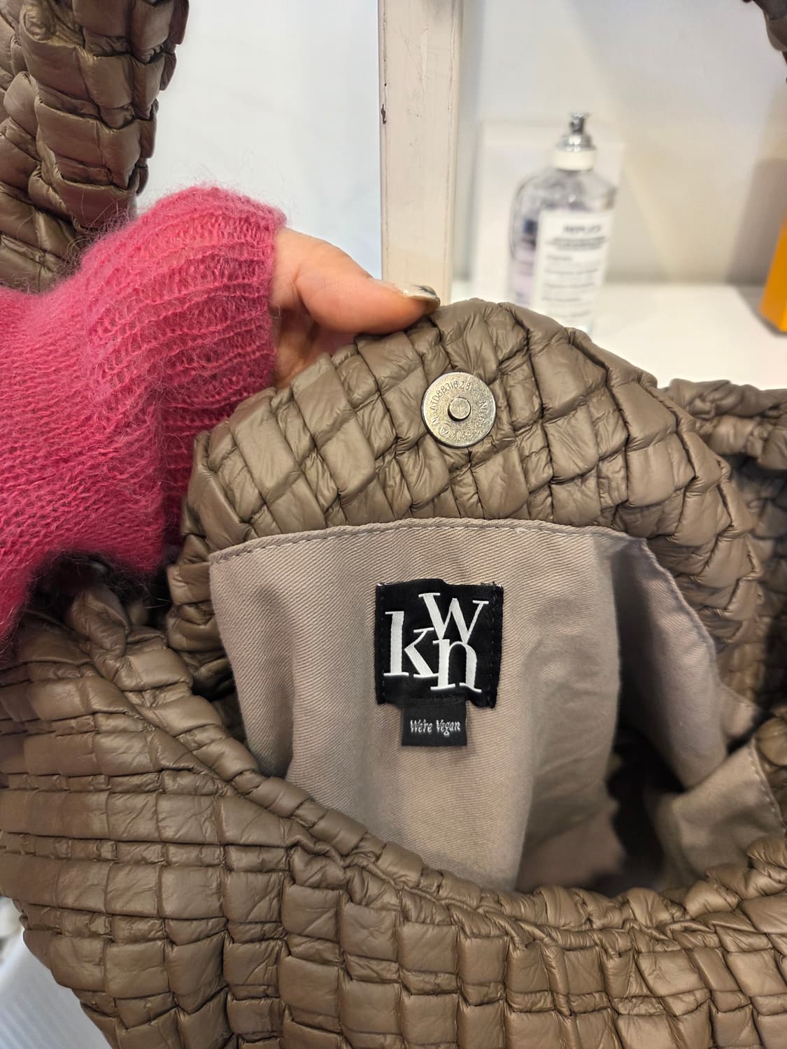 콰니백 텍스처 호보백 상품이미지4