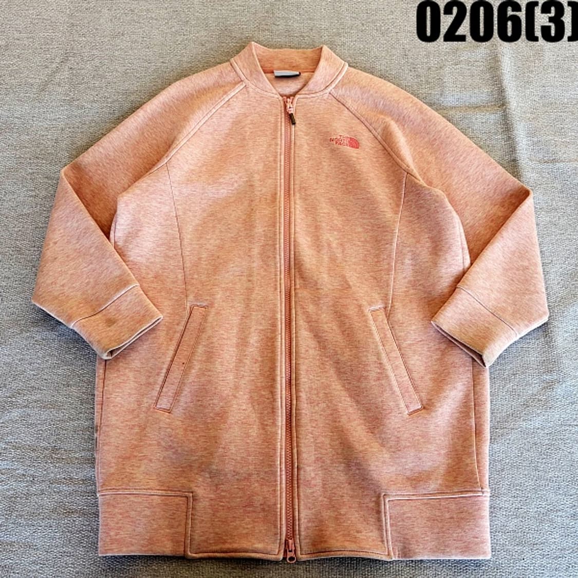 [S/85] 노스페이스 핑크색 여성 롱 집업 자켓 0206(3) 상품이미지1