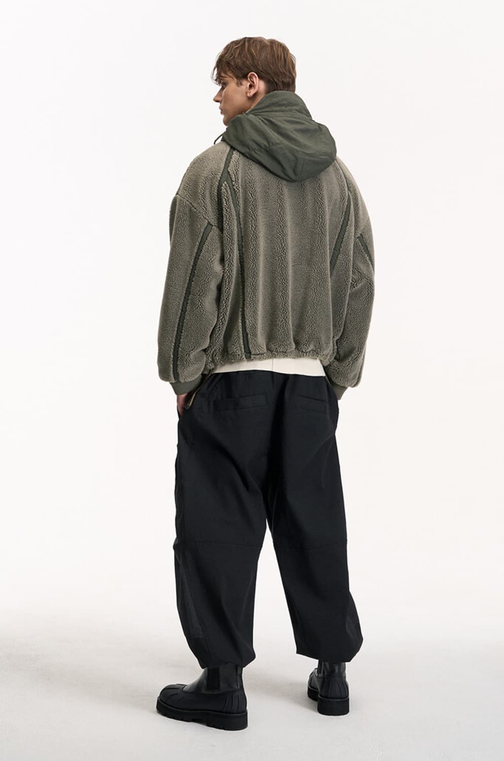 시스템옴므 부클 후드집업 후리스 (100) 상품이미지2