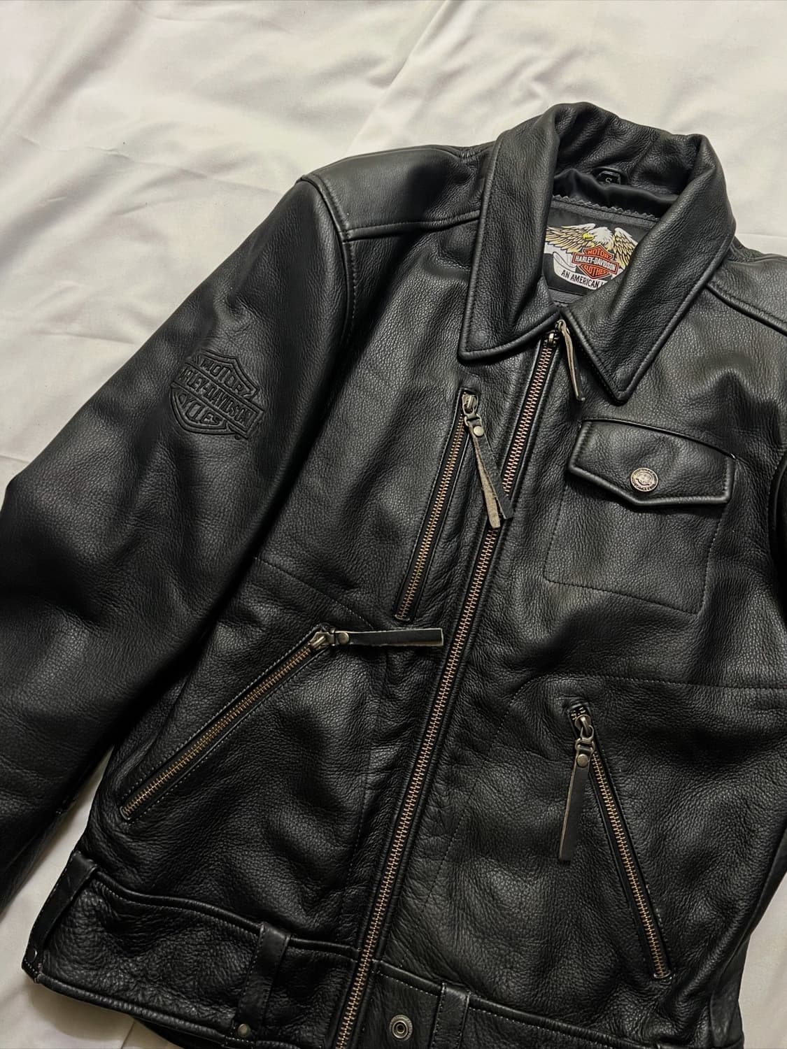 힐리데이비슨 이글 라이더자켓 가죽자켓 상품이미지7