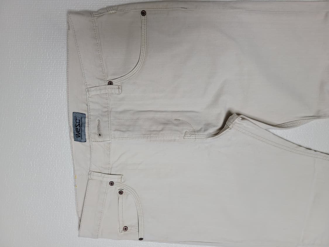 WESC 남자 Eddy 청바지 W33 L32 아이보리 상품이미지4