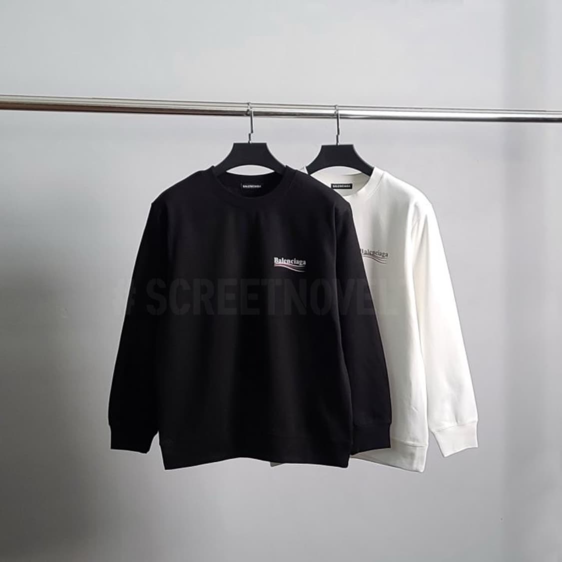 발렌시아가 레드웨이브 코튼 맨투맨 상품이미지4