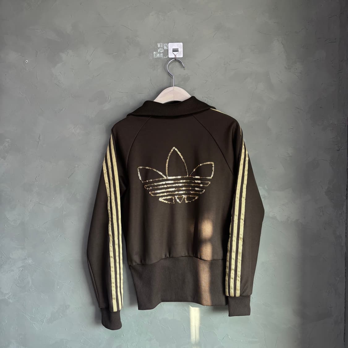 아디다스 파이어버드 빅로고 져지 트랙탑 브라운 골드 상품이미지4