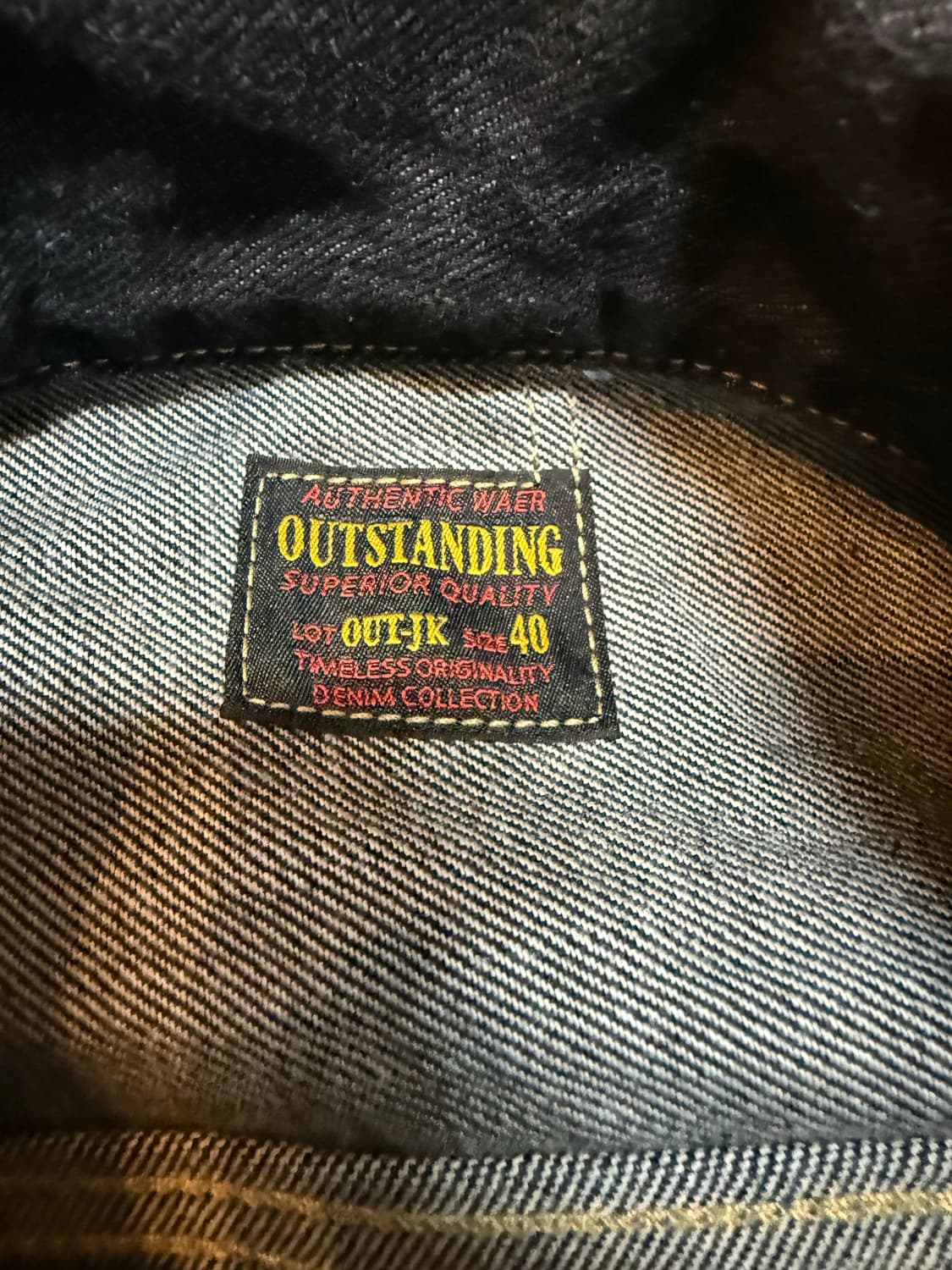 아웃스탠딩 50s 셀비지 셋업 상품이미지5