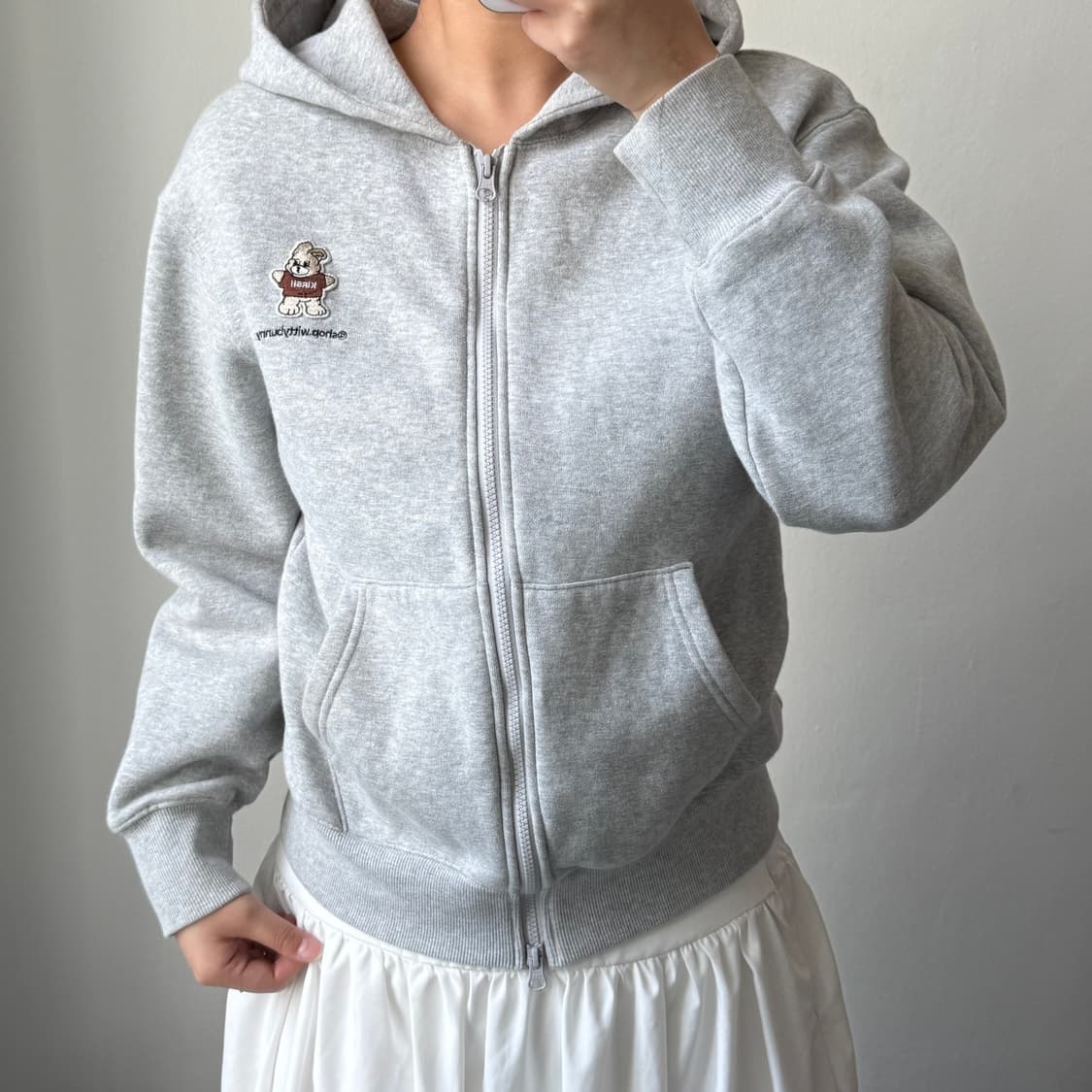 [1] 키르시 그레이 후드집업 상품이미지1