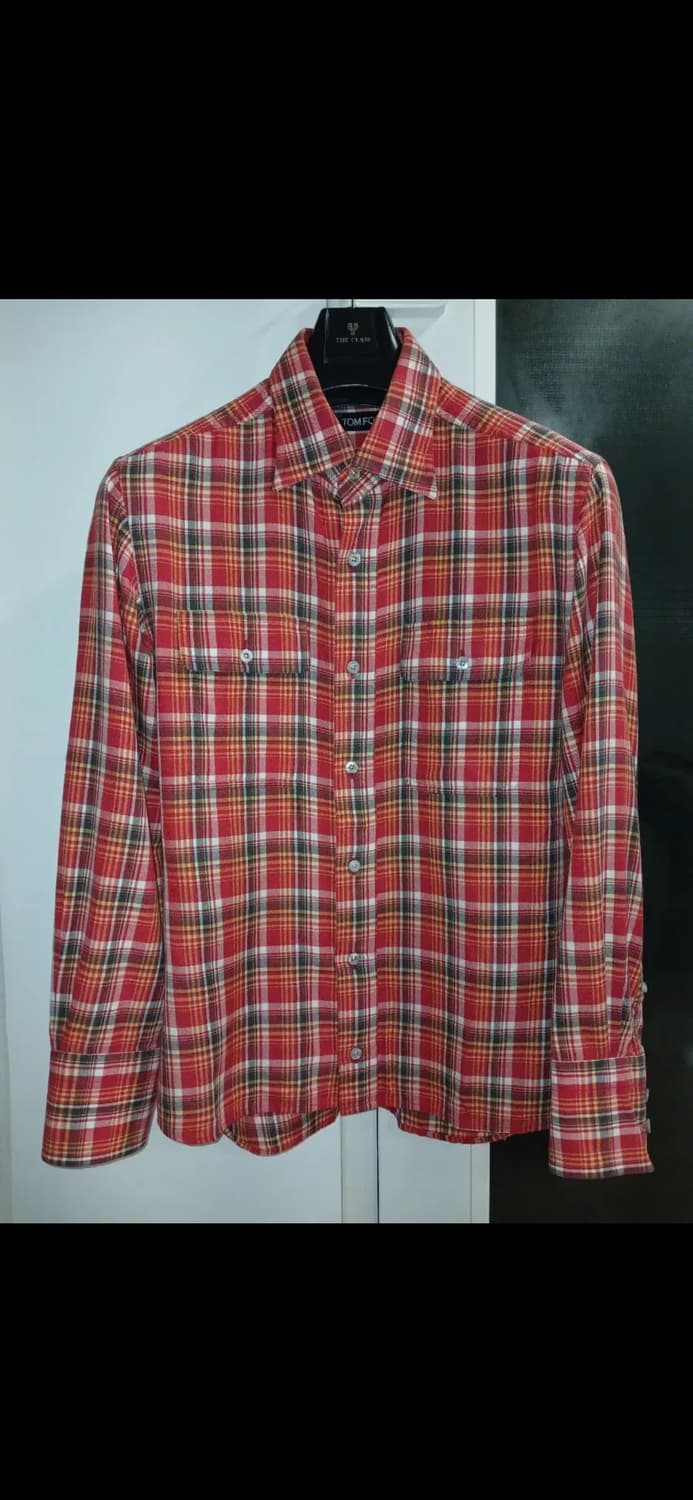 TOM FORD COTTON PLAIDS SHIRTS 상품이미지1