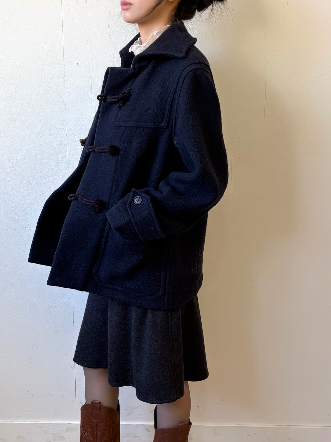 DRIES VAN NOTEN 네이비 더블 코트 상품이미지6