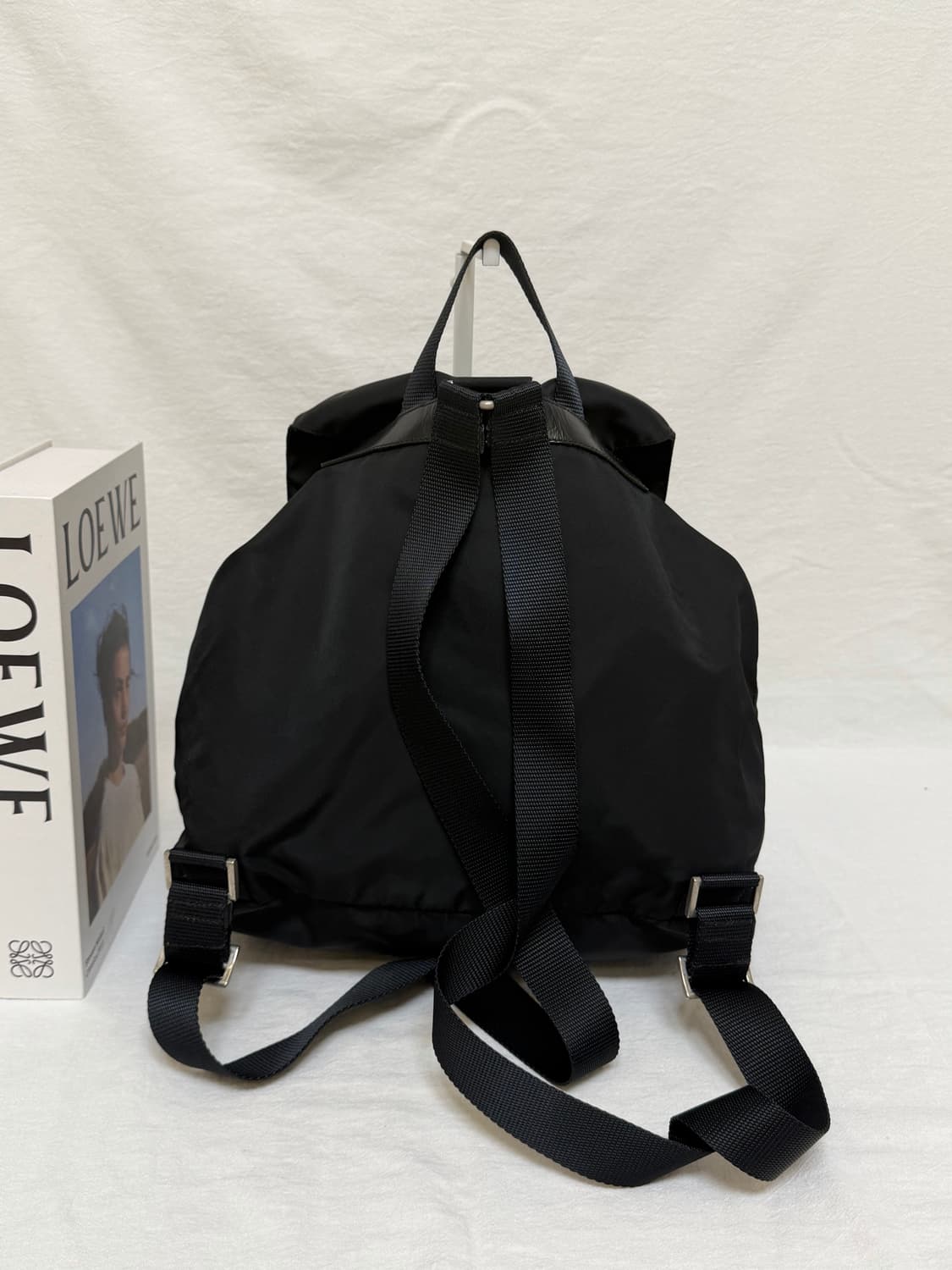 정품 프라다 포코노 나일론 미디움 백팩 블랙 상품이미지7