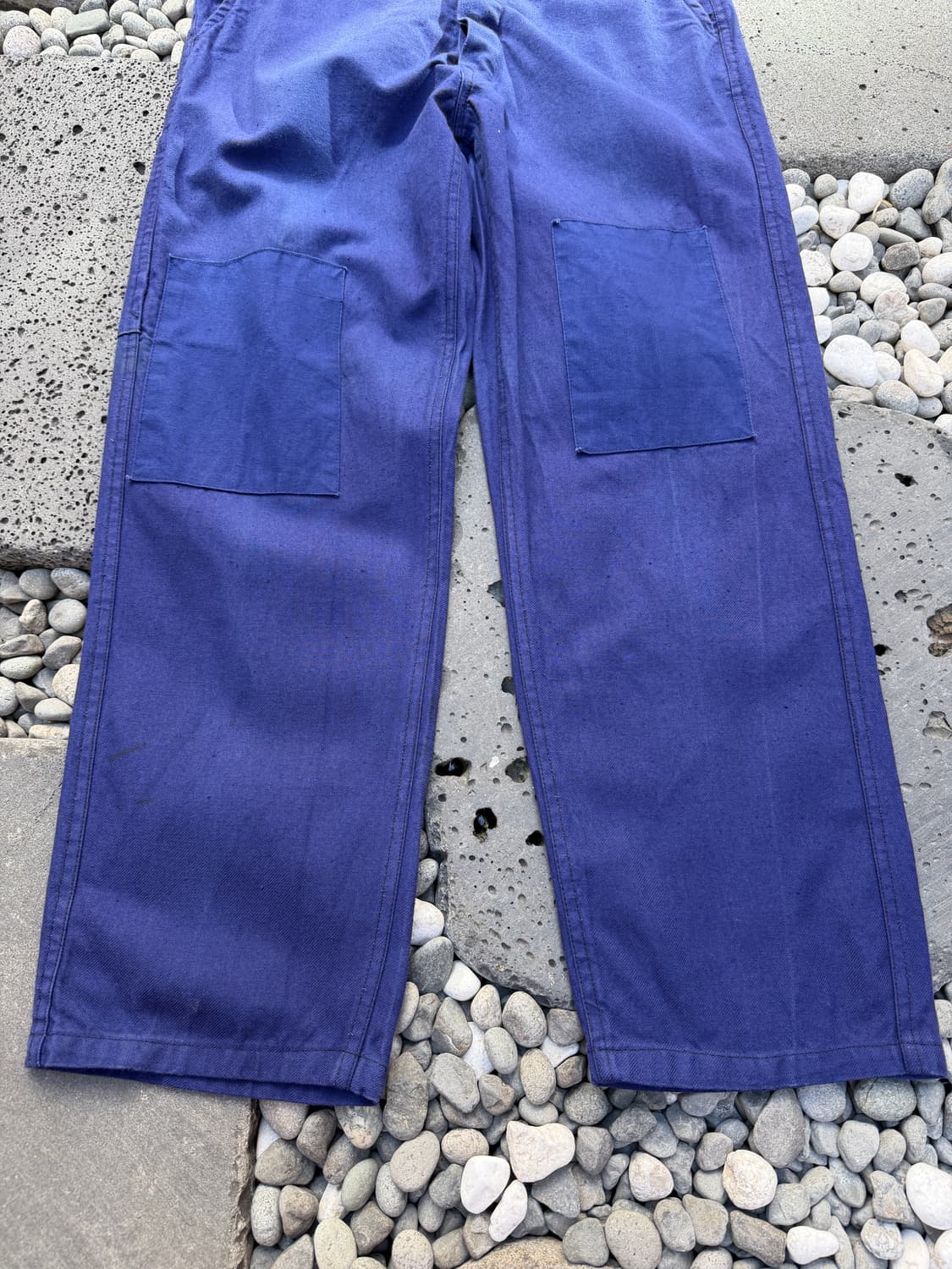 1970s NAVY BLUE PATCHWORK 패치워크 프렌치워크팬츠 상품이미지4