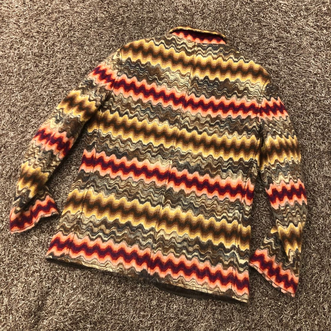 미쏘니 모헤어 멀티컬러 울 패턴 자켓 상품이미지4