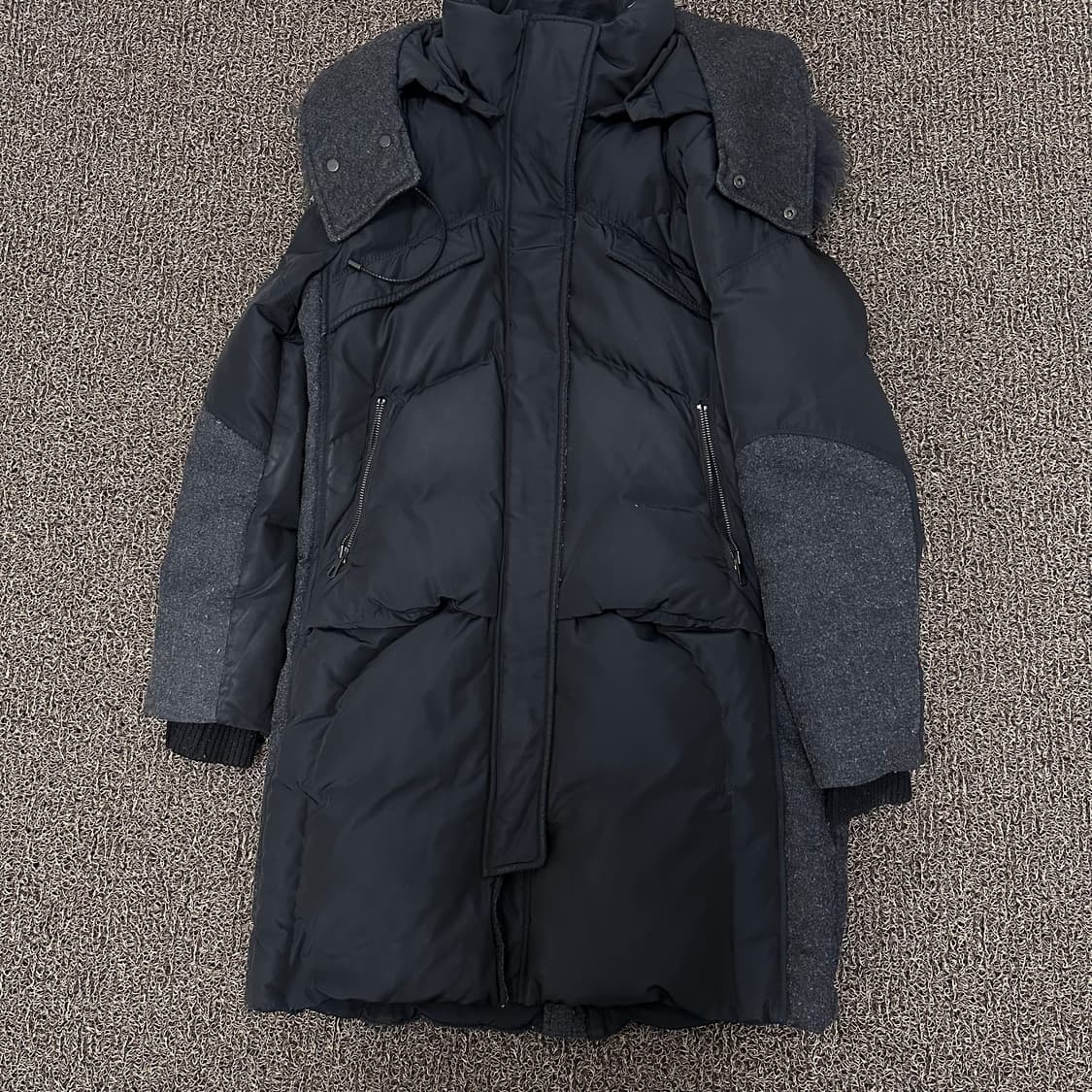 SYSTEM 시스템 여성 다운 패딩 블랙 신장 160사이즈 상품이미지1