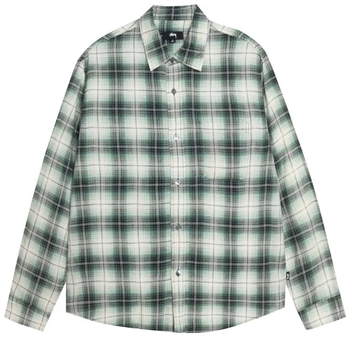 Stussy Printed Plaid Matthew Shirt Green 상품이미지1