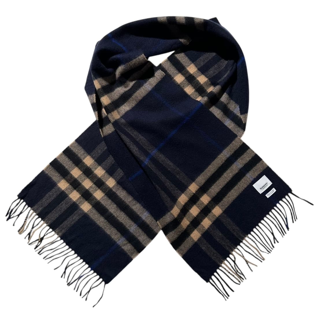 버버리 프린지 캐시미어 100% 체크 머플러 목도리 상품이미지3