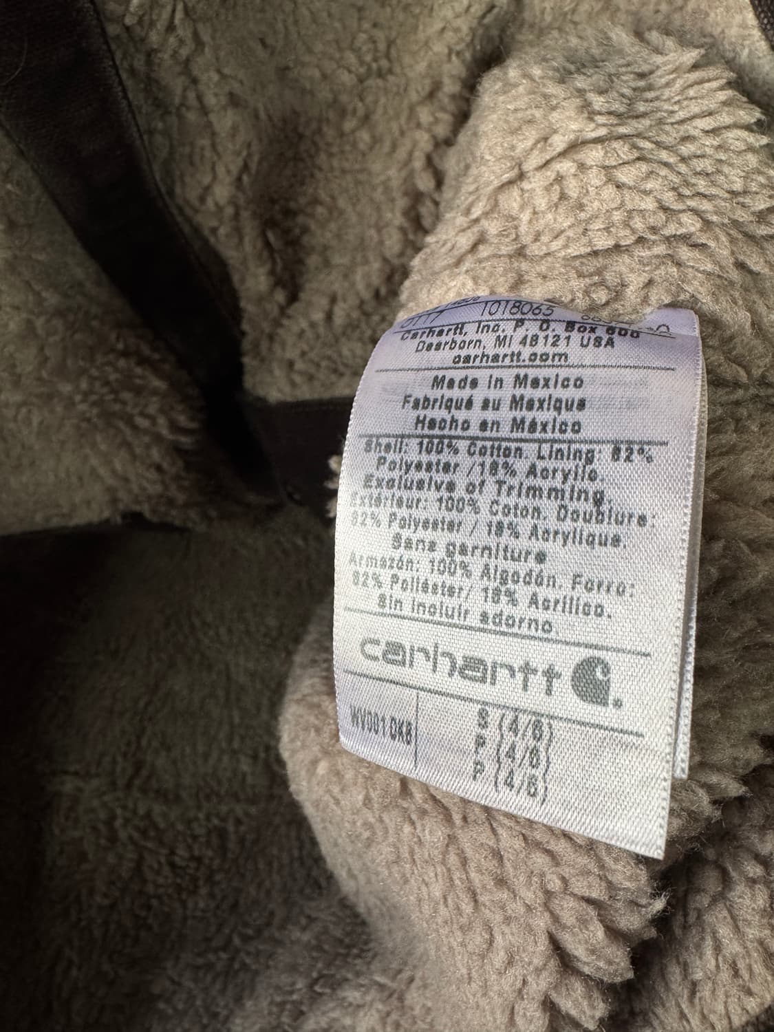 CARHARTT WV001 세르파 다크브라운1625 상품이미지5