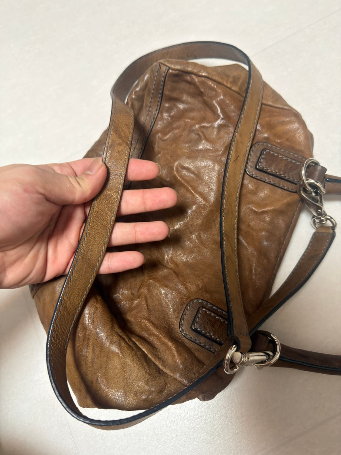 [ S ]지방시 판도라 링클 숄더백 브라운 스몰 상품이미지5