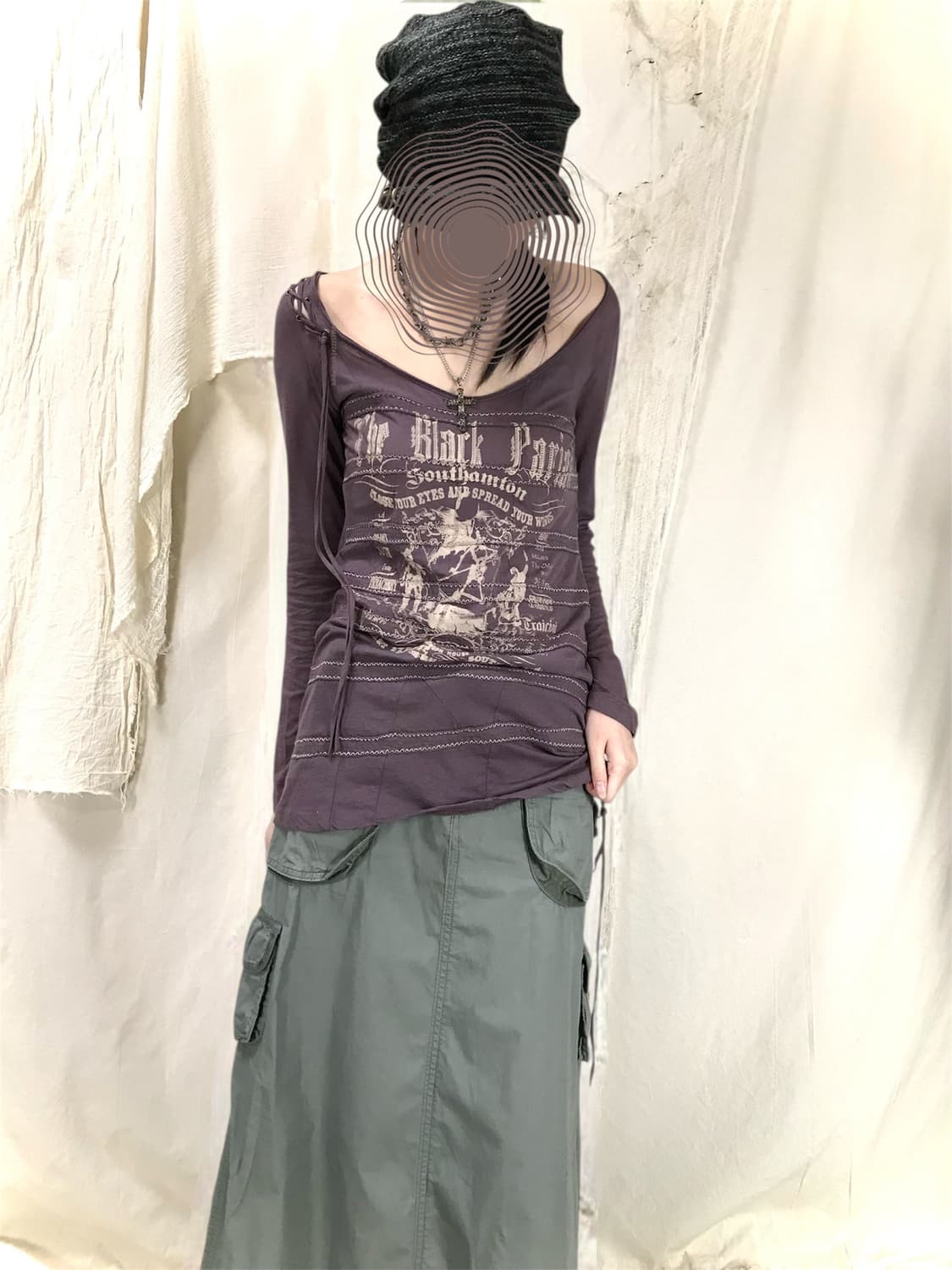 Salvage Rope Detail Grunge Sleeve 상품이미지2