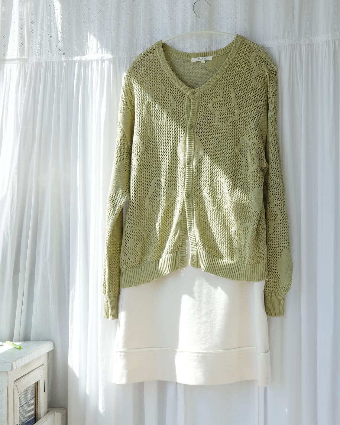 Keitto light green cardigan 상품이미지3