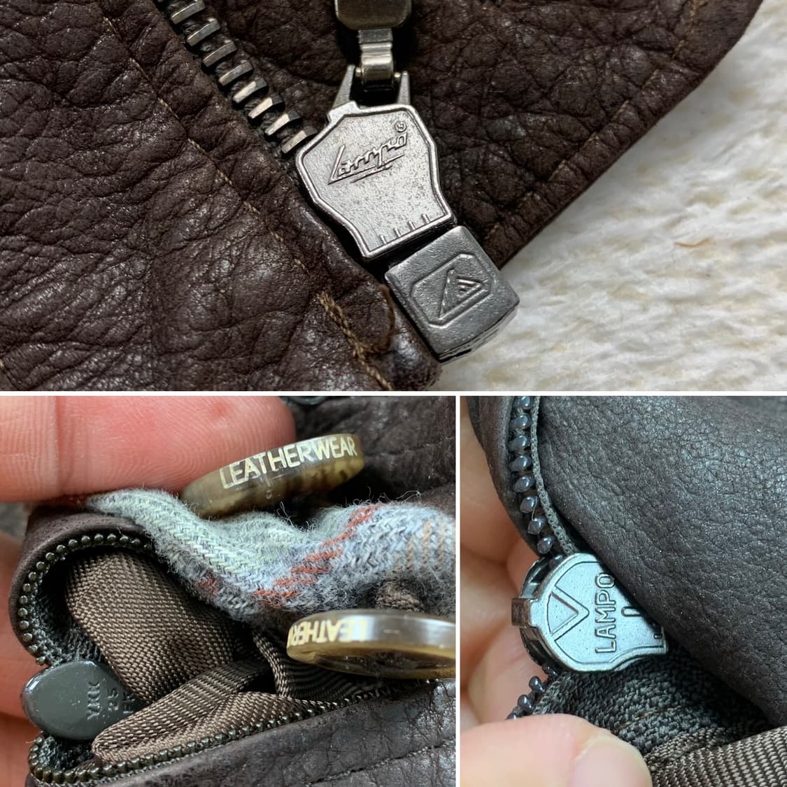 REIHER 독일제 빈티지 브라운 레더 봄버 자켓  상품이미지8