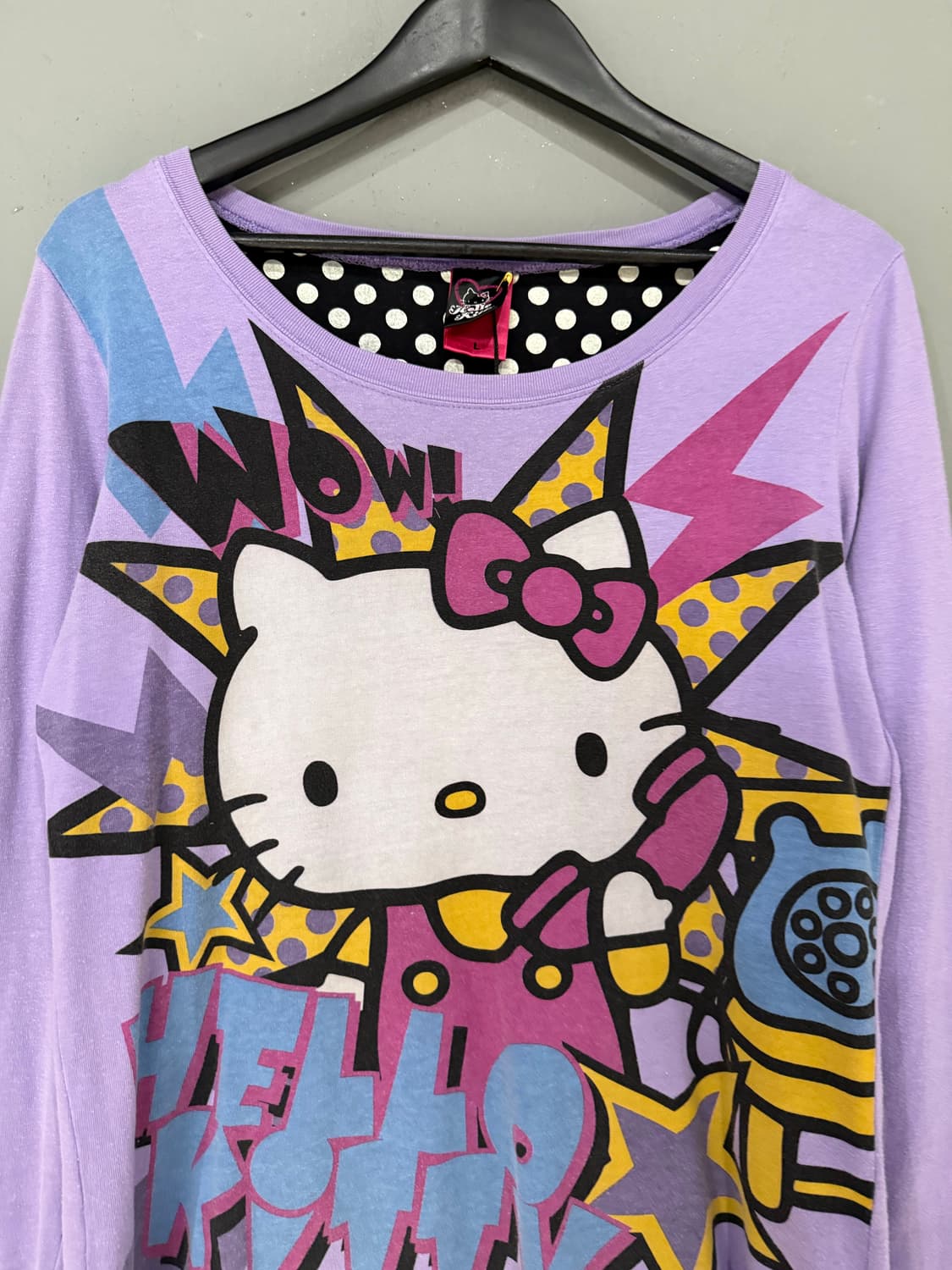 Hello kitty kitsch printing long sleeve 상품이미지5