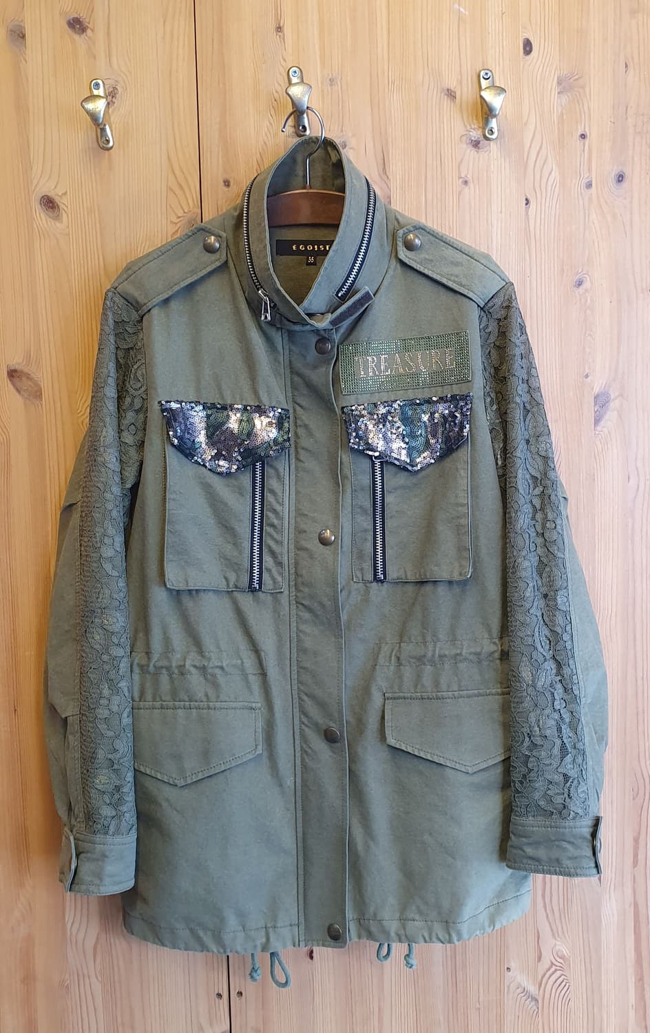 66/77.에고이스트 비즈 야상점퍼 상품이미지1