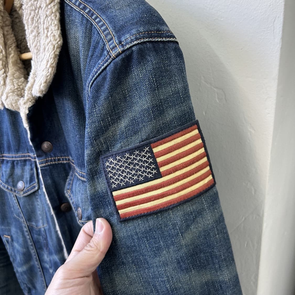 15513 - 폴로 랄프로렌 쉐르파 성조기 데님 자켓 상품이미지4