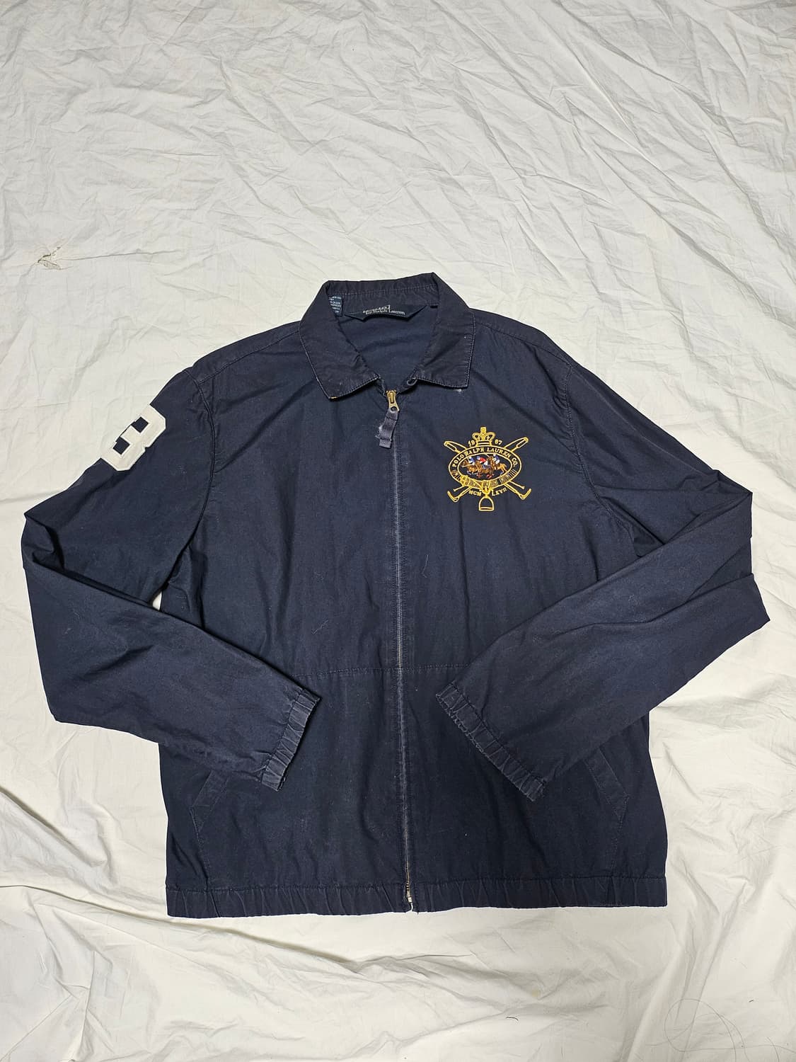 폴로 랄프로렌 빅로고 바라쿠다 스윙탑 블루종 자켓 M 상품이미지1