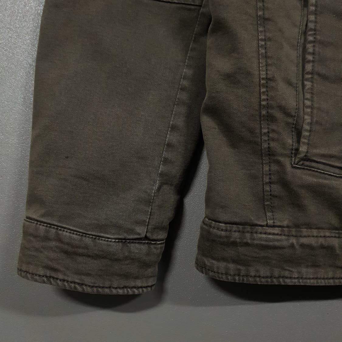 실측 XL 리바이스 신형 디트로이트 워크 자켓 데저트 카키 올리브 블루종 상품이미지4