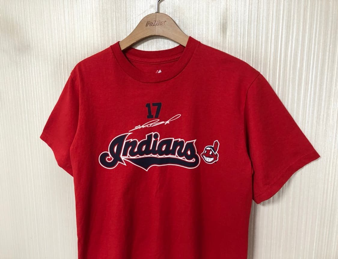 MLB 마제스틱 클리블랜드인디언스 플레이어티셔츠 S #17 추신수 상품이미지7