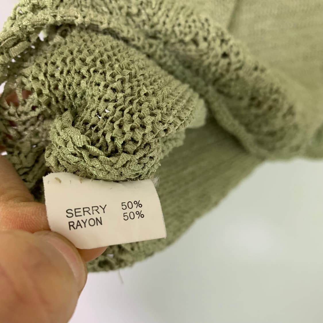 펜디 FENDI Jeans 빈티지 펀칭 슬림크롭 반팔 니트 탑 모리걸 상품이미지7