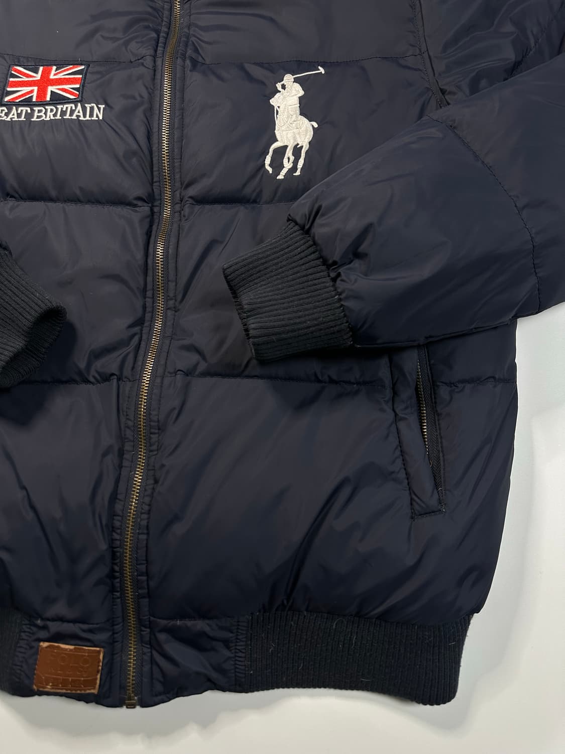폴로 빅포니 브리튼 다운 패딩 네이비 XL 상품이미지5