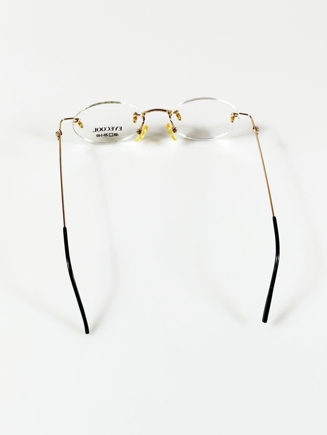 90s EYECOOL 무테 오벌 골드 메탈 빈티지 안경 상품이미지5
