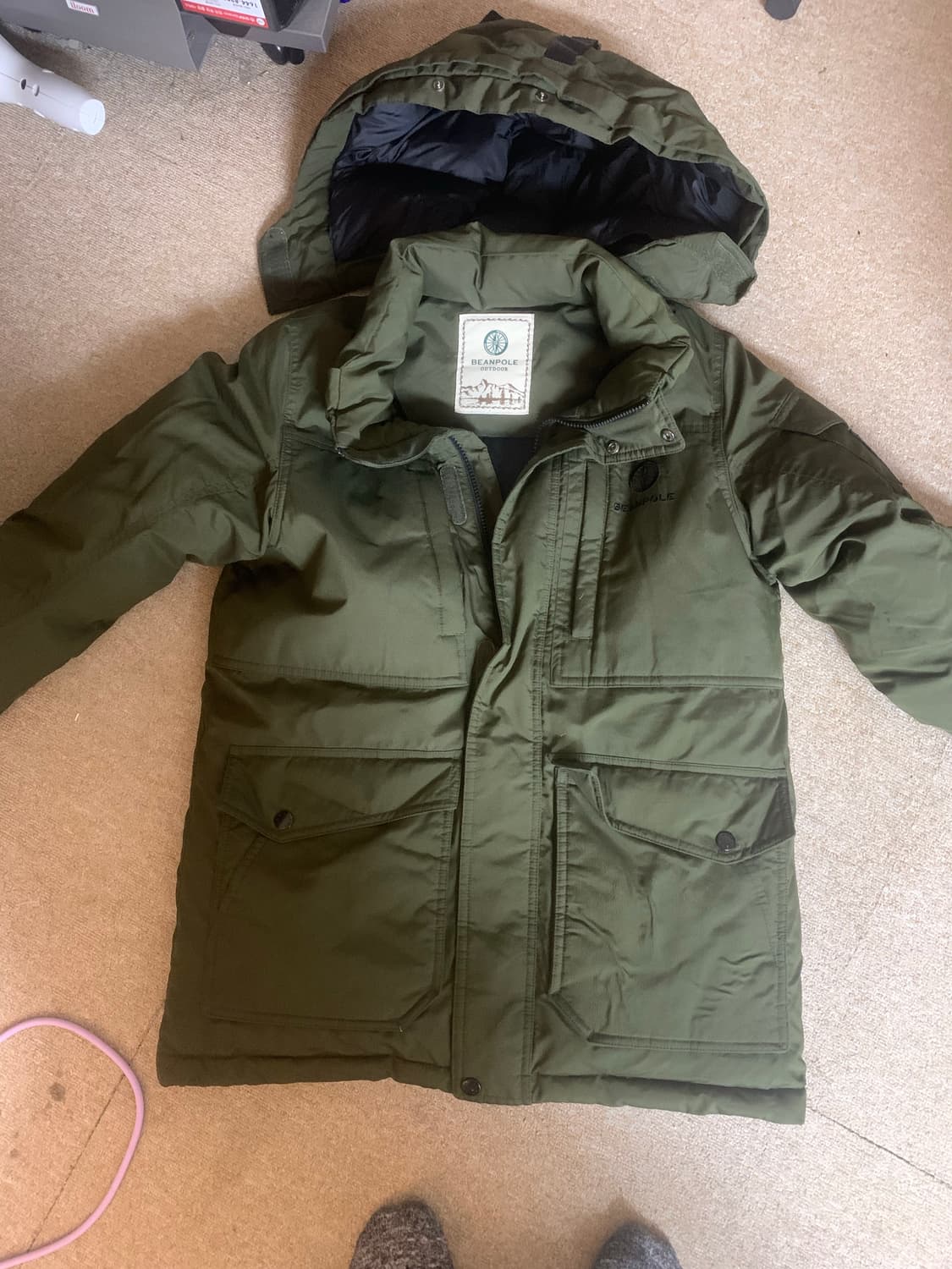 빈폴 패딩 아웃도어 카키 95 상품이미지1