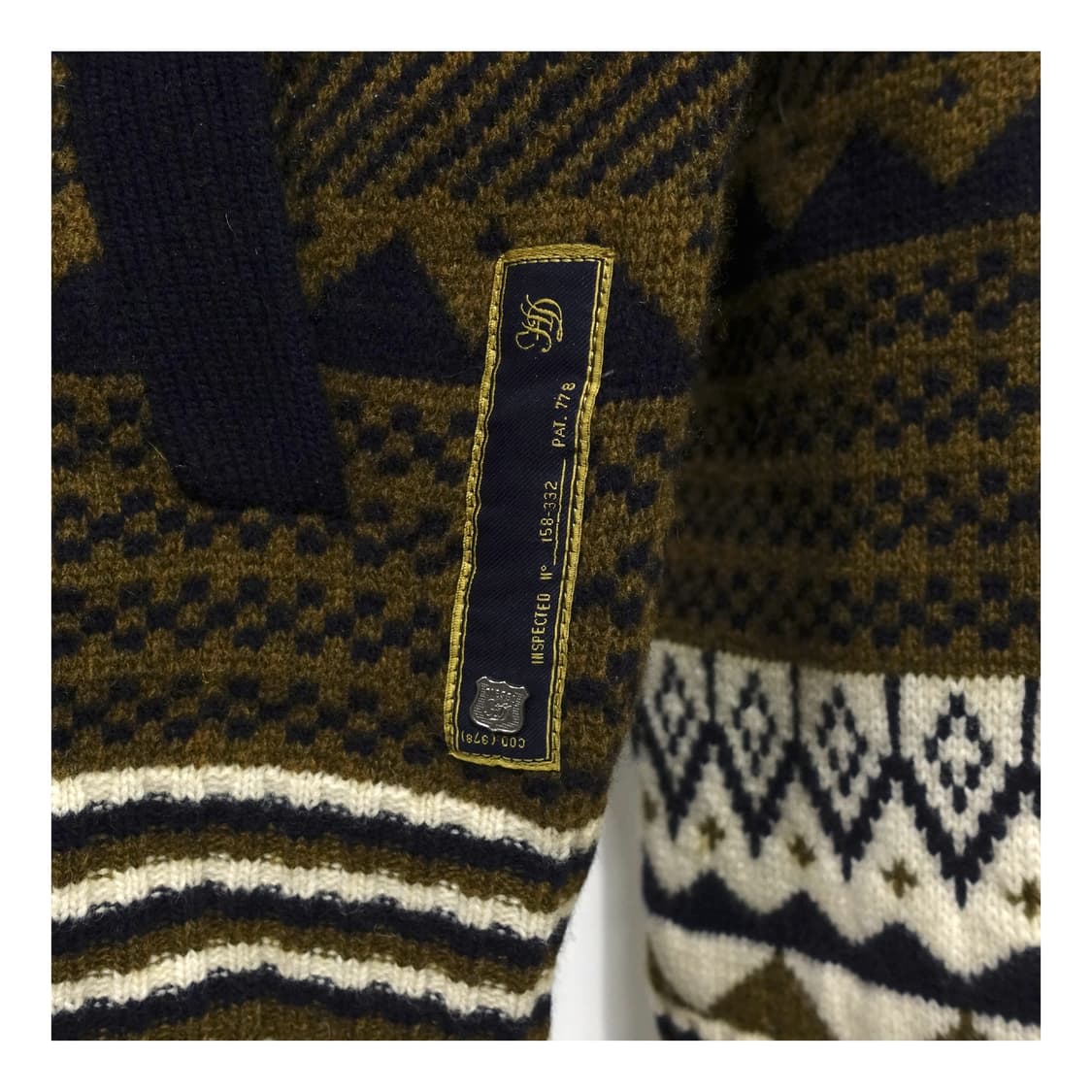[L] DIESEL 디젤 노르딕 디자인 노카라 울 가디건 상품이미지4