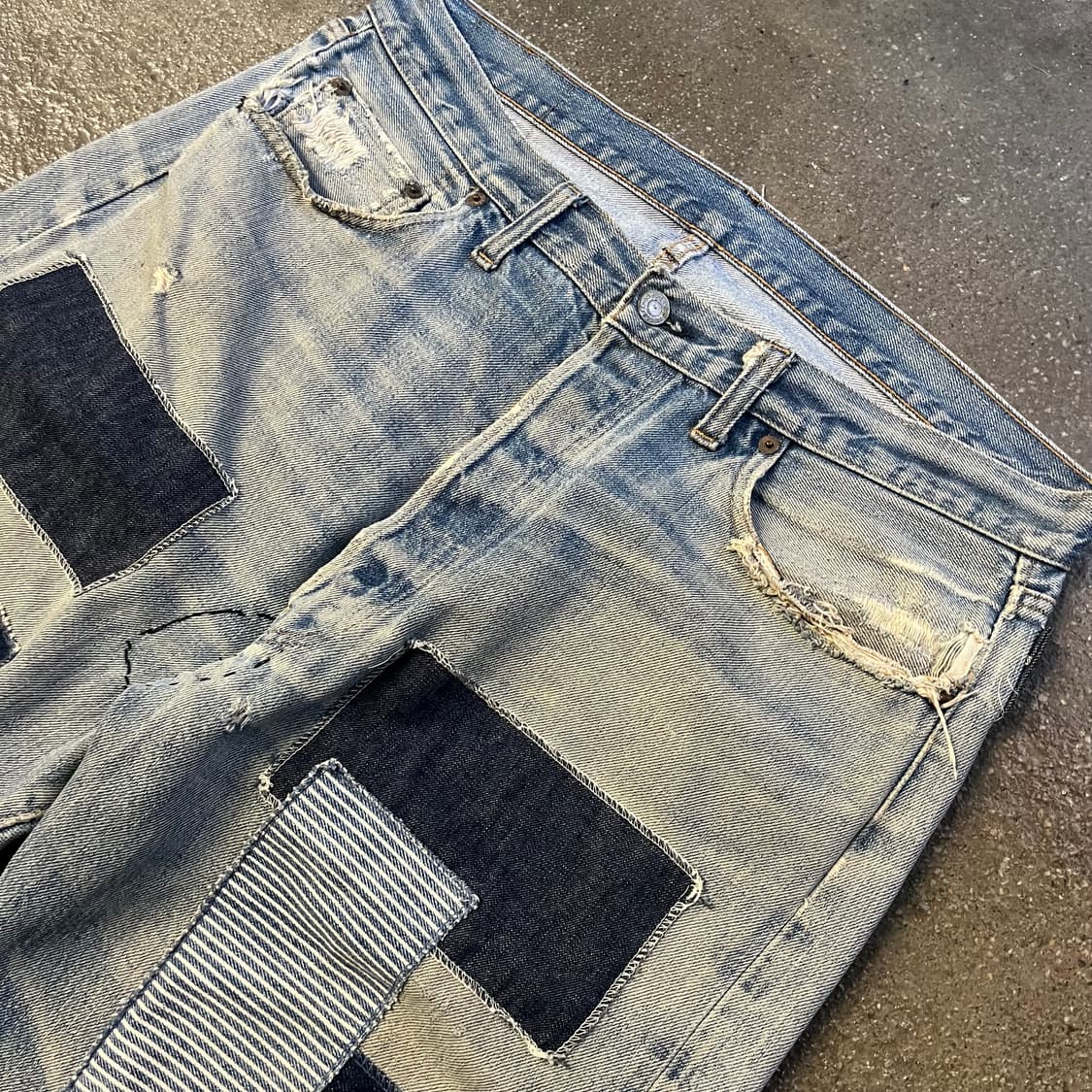70s Levis501 66전기 셀비지 데님 (35“) 상품이미지2