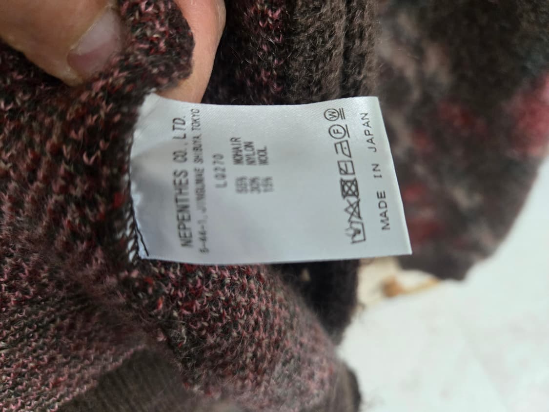 니들스 모헤어가디건 로즈 상품이미지4