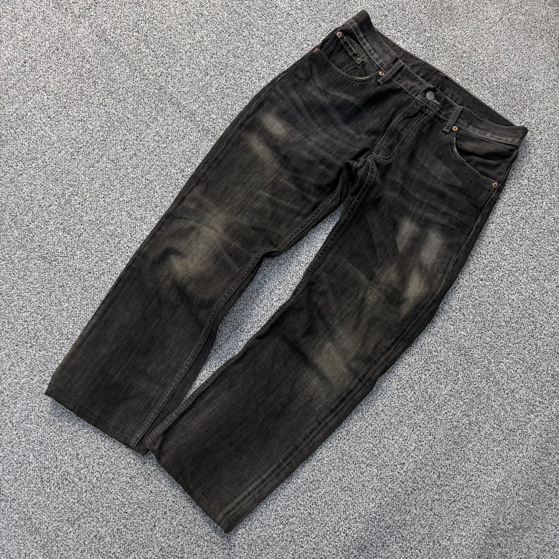 W31 리바이스502 흑청 데님 (수선) 0325J 상품이미지1