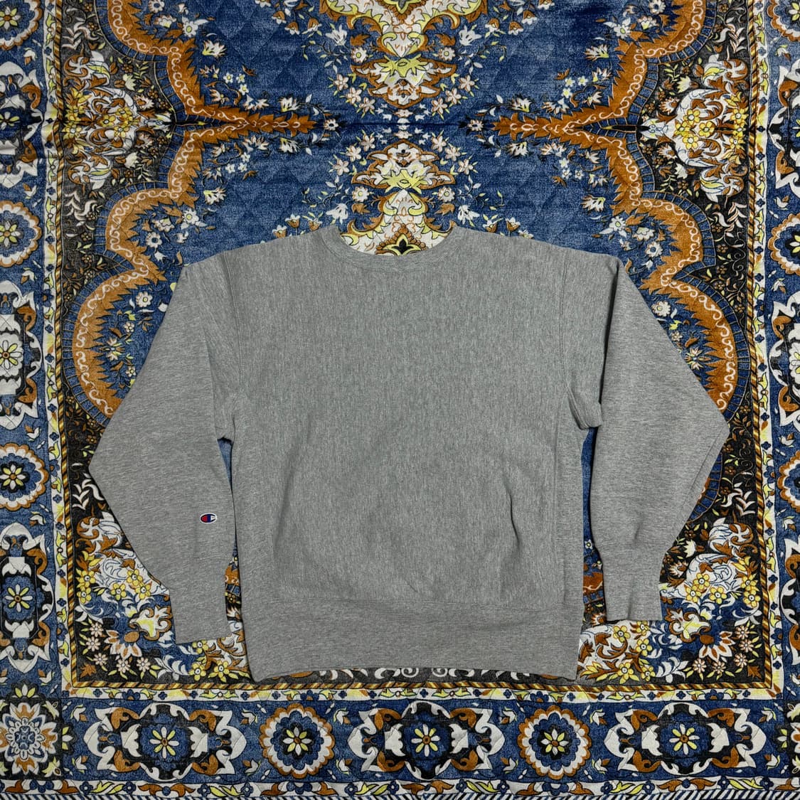 챔피온 리버스위브 USA 재팬 골드택 그레이 스웻셔츠 상품이미지2
