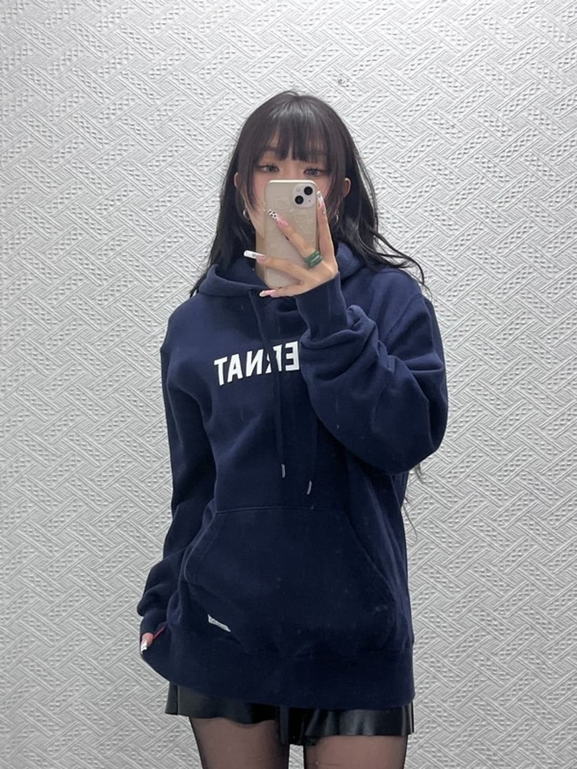 커버낫 올드스쿨 캐주얼 빈티지 스펠로고 후드티 L C11068 상품이미지1