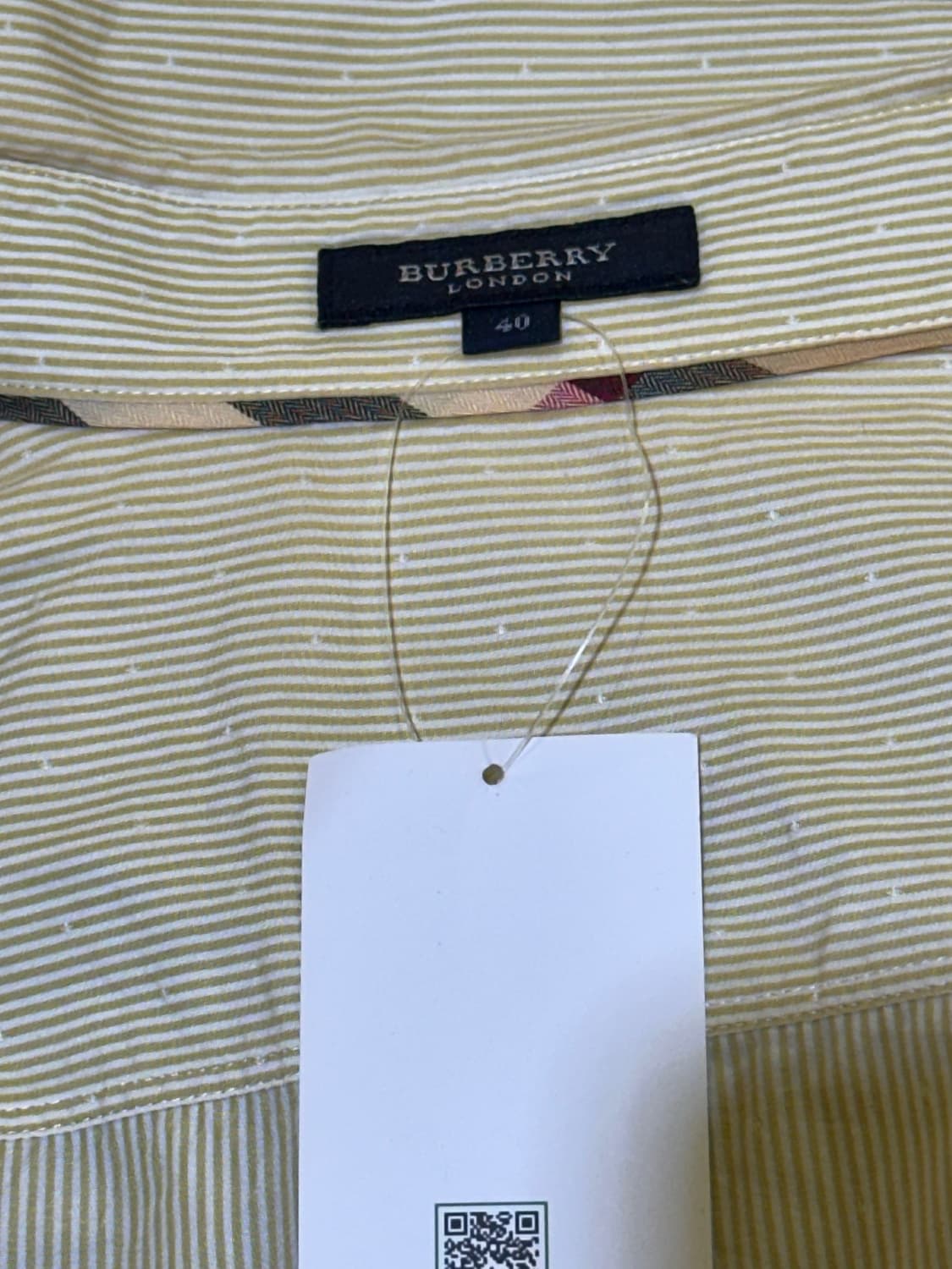 BURBERRY 버버리 옐로우 스트라이프셔츠 상품이미지7