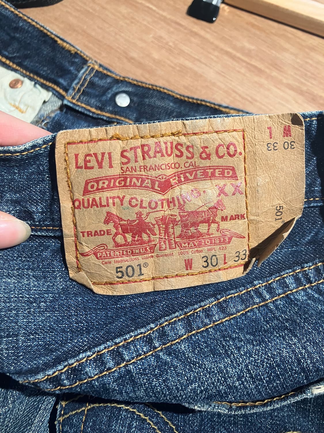 (30) 00s Levi’s 501 진청 블루 데님  상품이미지7