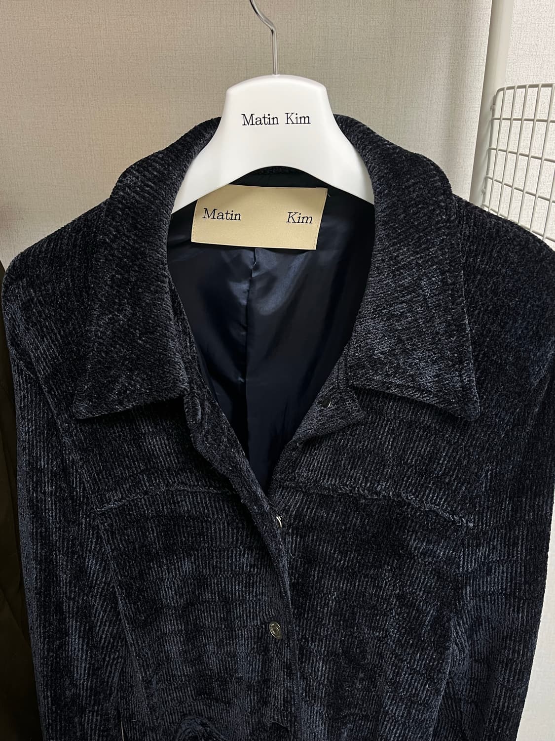 마뗑킴 코듀로이 자켓 네이비 상품이미지5