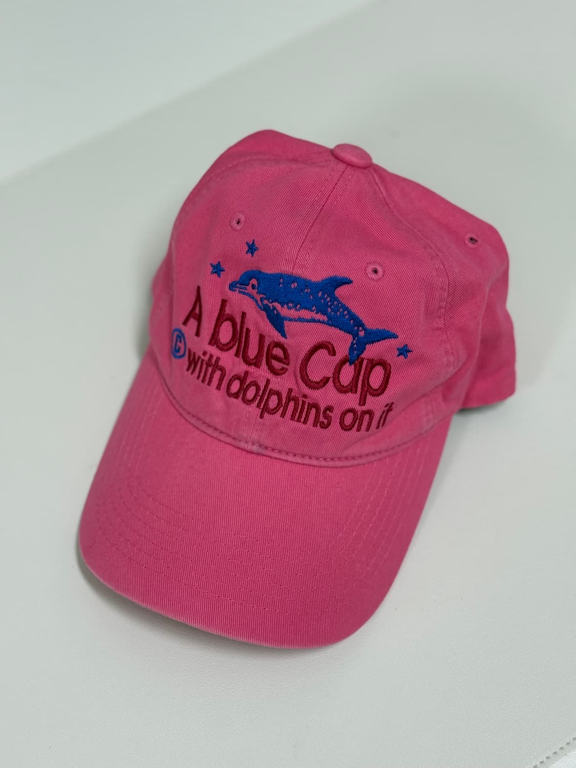 테켓 핑크 돌고래 모자 Teket A blue Cap 상품이미지1