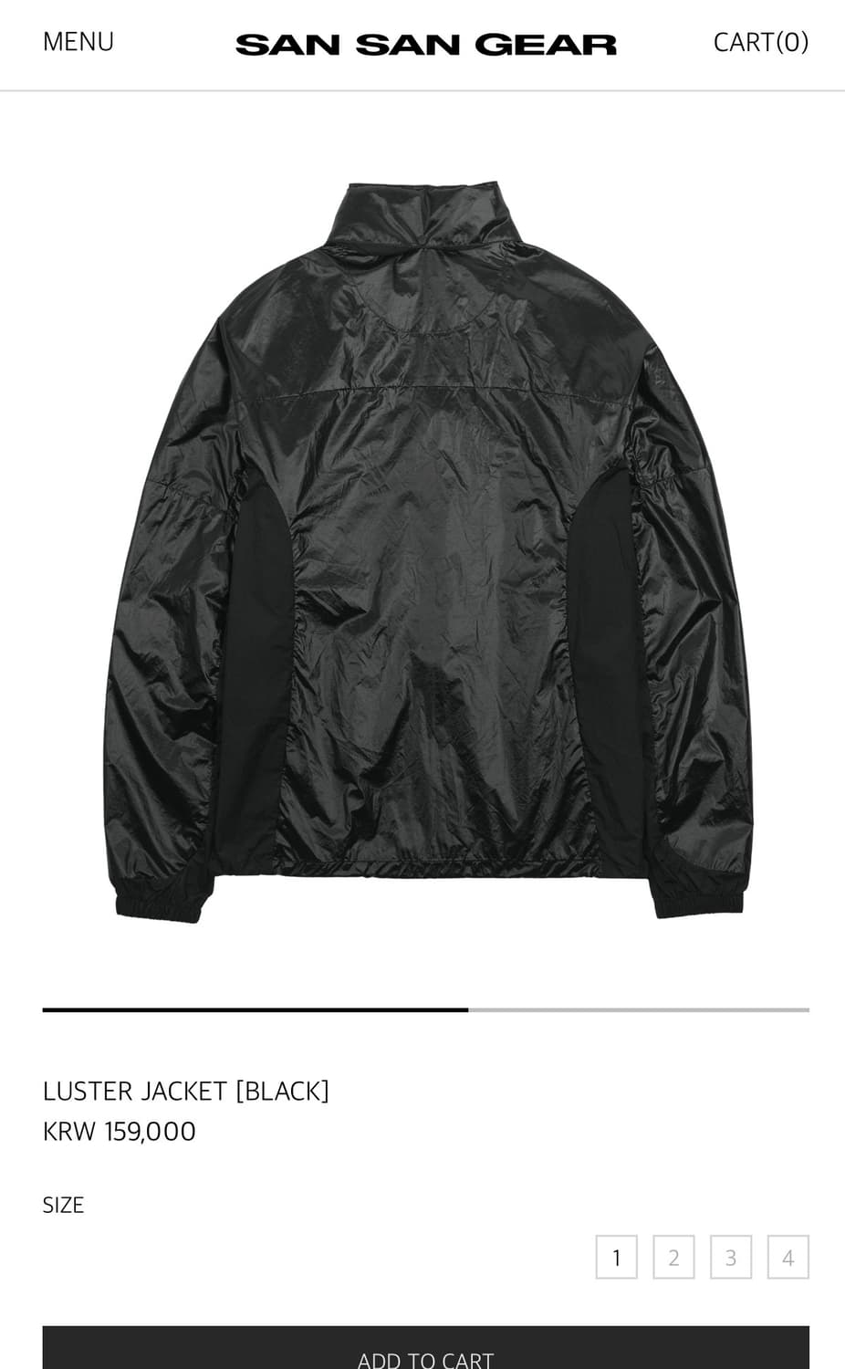 LUSTER JACKET [BLACK] 상품이미지3