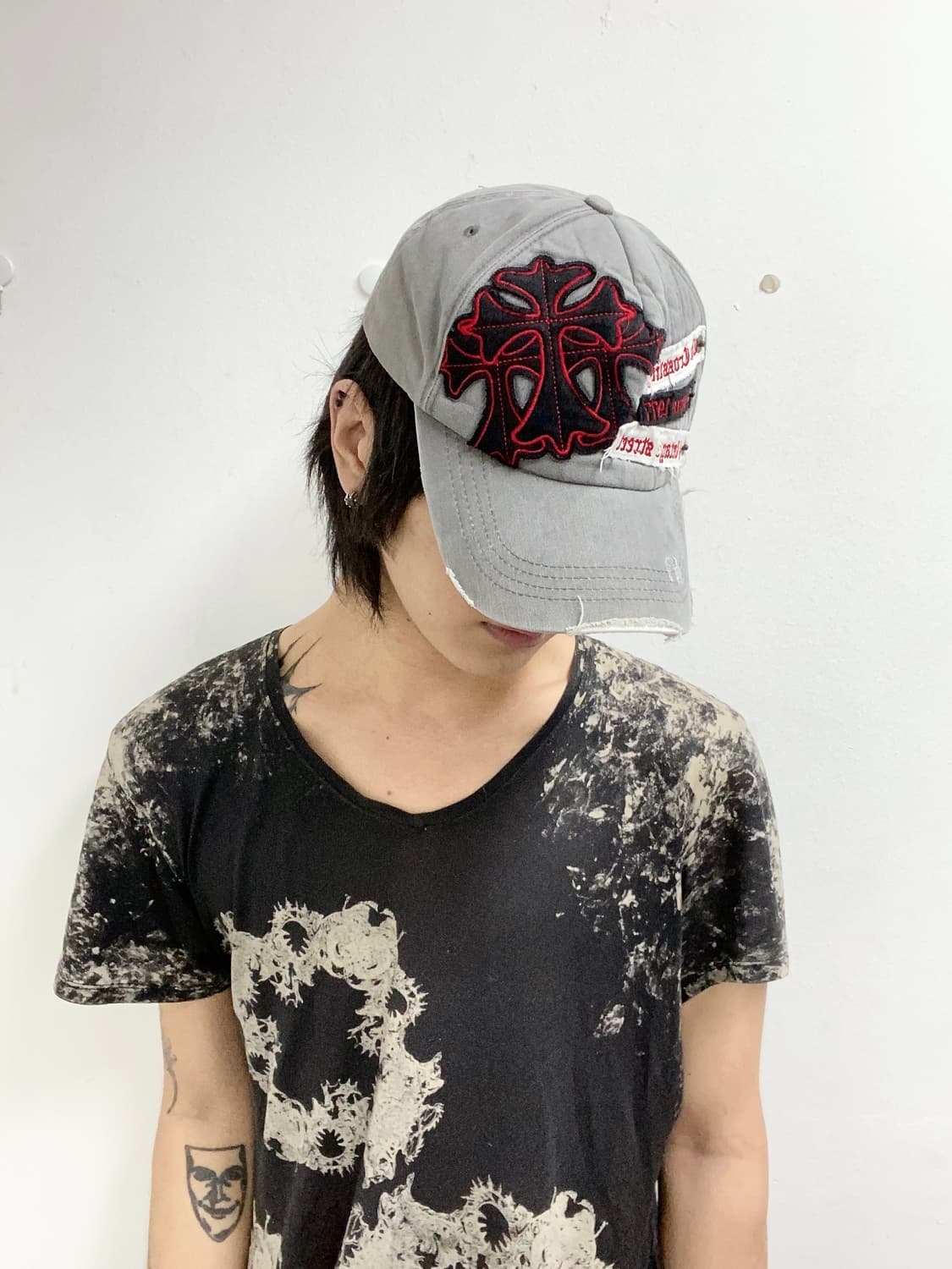 00’s Red Cross Patchwork Cap 상품이미지1