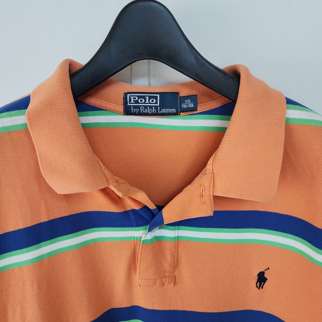 폴로 랄프로렌 스트라이프 반팔 피케티 오렌지 상품이미지2