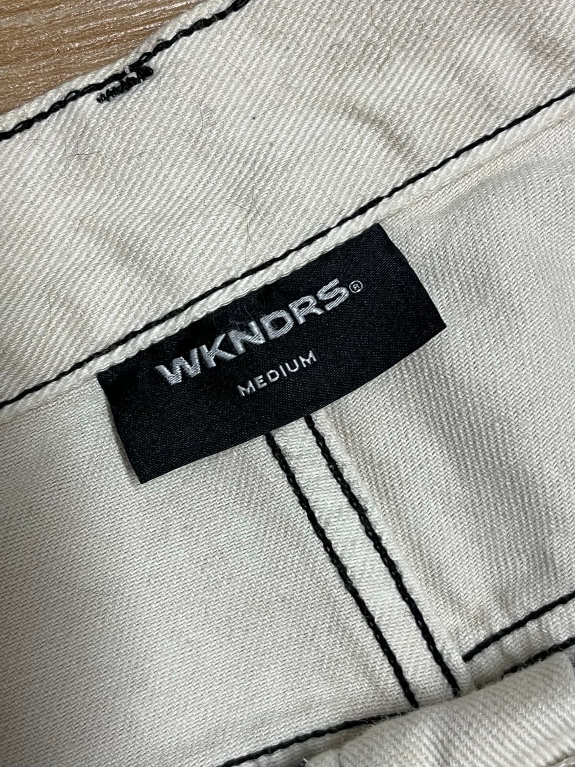 WKNDRS DRAGGY WORK PANTS (IVORY) M  상품이미지4